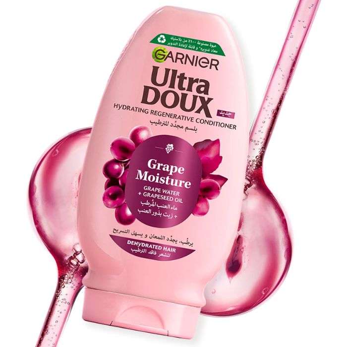 GARNIER ULTRA DOUX GRAPE MOISTURE APRES SHAMPOOING HYDRATANT 200 ML