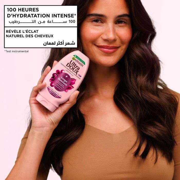GARNIER ULTRA DOUX GRAPE MOISTURE APRES SHAMPOOING HYDRATANT 200 ML