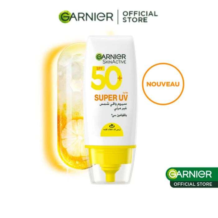 GARNIER SUPER UV INVISIBLE SERUM ECRAN SOLAIRE SPF50+ VITAMIN C 30ML