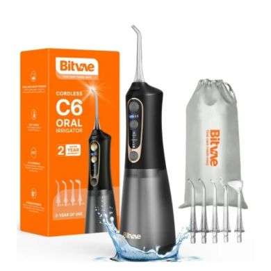 BITVAE CORDLESS C6 ORAL IRRIGATOR BLACK GOLD