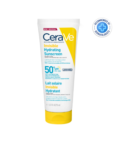CERAVE LAIT SOLAIRE INVISIBLE HYDRATANT 75 ML