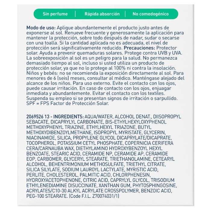 CERAVE ECRAN SOLAIRE SPF 50 FLUIDE INVISIBLE TOUCHER SEC 50 ML