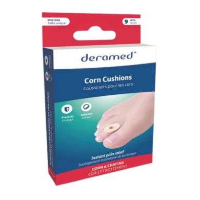 DERAMED COUSSINETS POUR LES CORS 9 UNITES TAILLE S