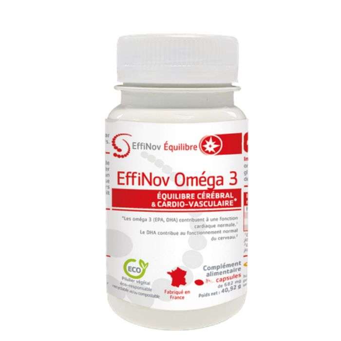 EFFINOV OMEGA 3 EQUILIBRE CEREBRAL ET CARDIO VASCULAIRE 100 CAPSULES