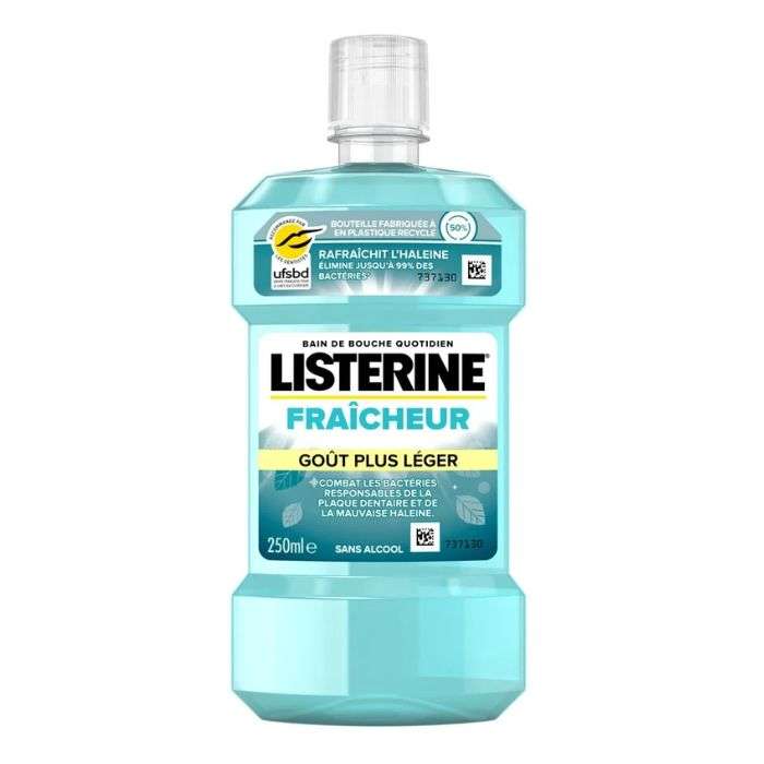 LISTERINE BAIN DE BOUCHE FRAICHEUR GOUT PLUS LEGER 250 ML