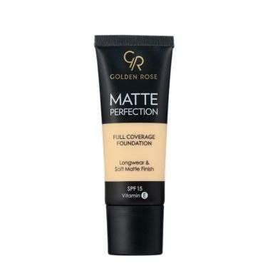 GOLDEN ROSE MATTE PERFECTION FONDS DE TEINT SPF 15 COUVRANCE TOTALE 35ML