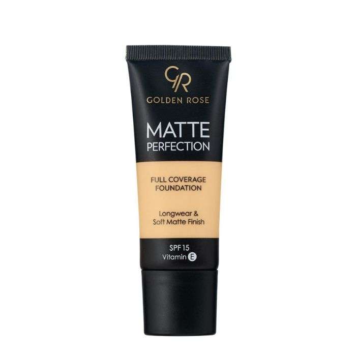 GOLDEN ROSE MATTE PERFECTION FONDS DE TEINT SPF 15 COUVRANCE TOTALE 35ML