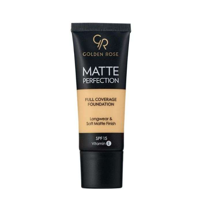 GOLDEN ROSE MATTE PERFECTION FONDS DE TEINT SPF 15 COUVRANCE TOTALE 35ML