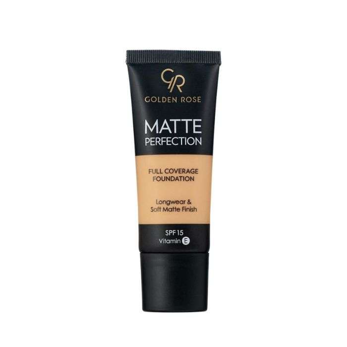 GOLDEN ROSE MATTE PERFECTION FONDS DE TEINT SPF 15 COUVRANCE TOTALE 35ML