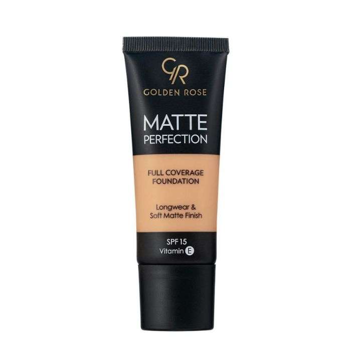 GOLDEN ROSE MATTE PERFECTION FONDS DE TEINT SPF 15 COUVRANCE TOTALE 35ML