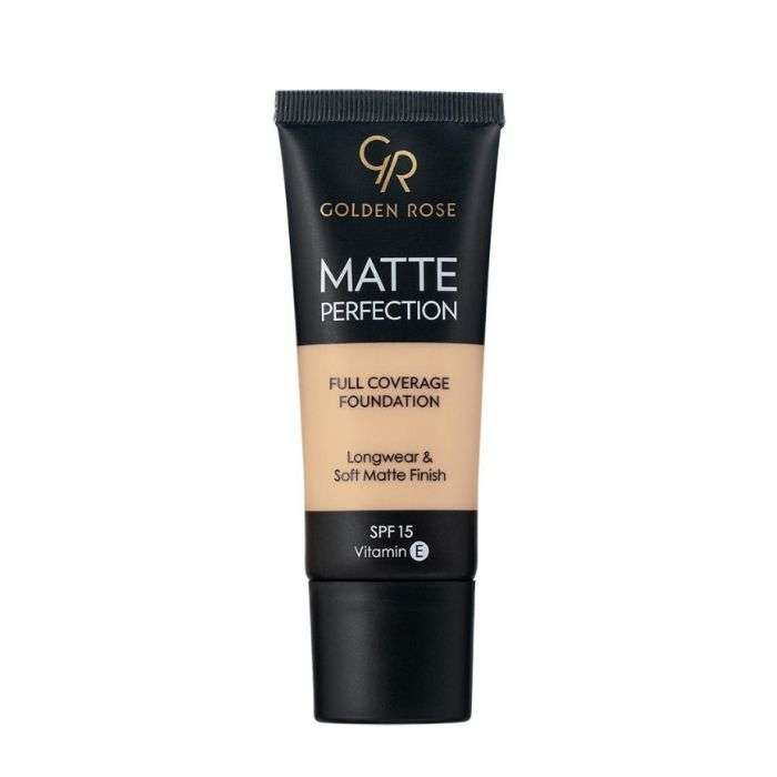 GOLDEN ROSE MATTE PERFECTION FONDS DE TEINT SPF 15 COUVRANCE TOTALE 35ML