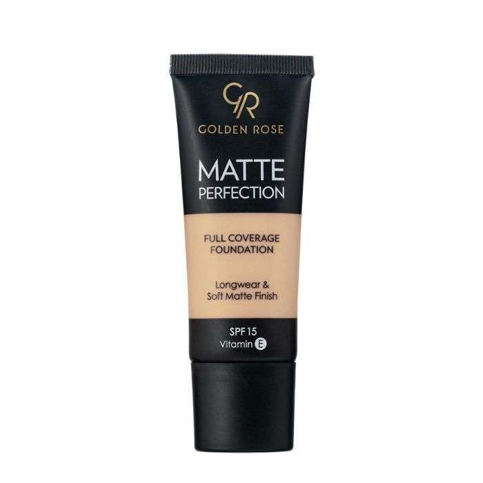 GOLDEN ROSE MATTE PERFECTION FONDS DE TEINT SPF 15 COUVRANCE TOTALE 35ML