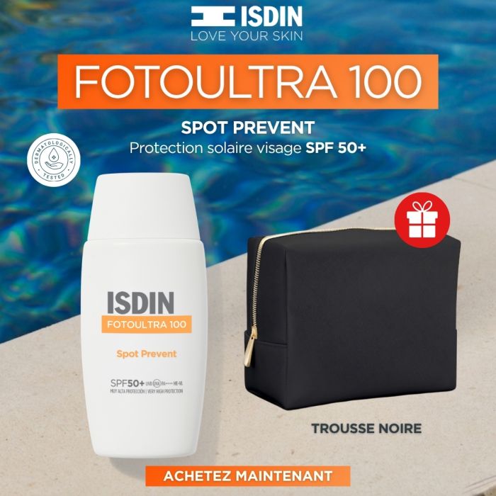 ISDIN OFFRE WEB FOTO ULTRA 100 SPOT PREVENT SPF 50+ + TROUSSE OFFERTE