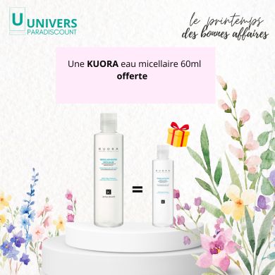 KUORA EAU MICELLAIRE AVEC ALOE VERA 250 ML