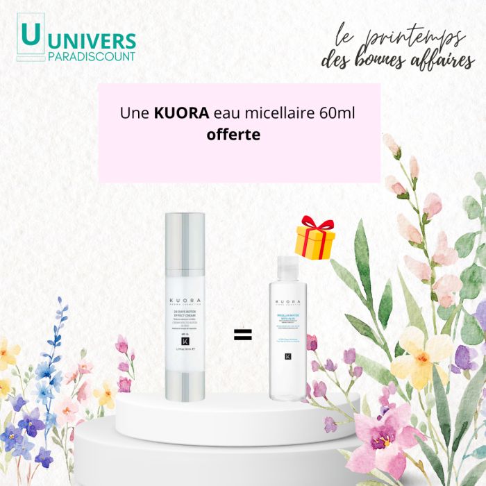KUORAOFFRE WEB CREME EFFET BOTOX 28 JOURS 50 ML + EAU MICEALLAIRE 60 ML OFFERT