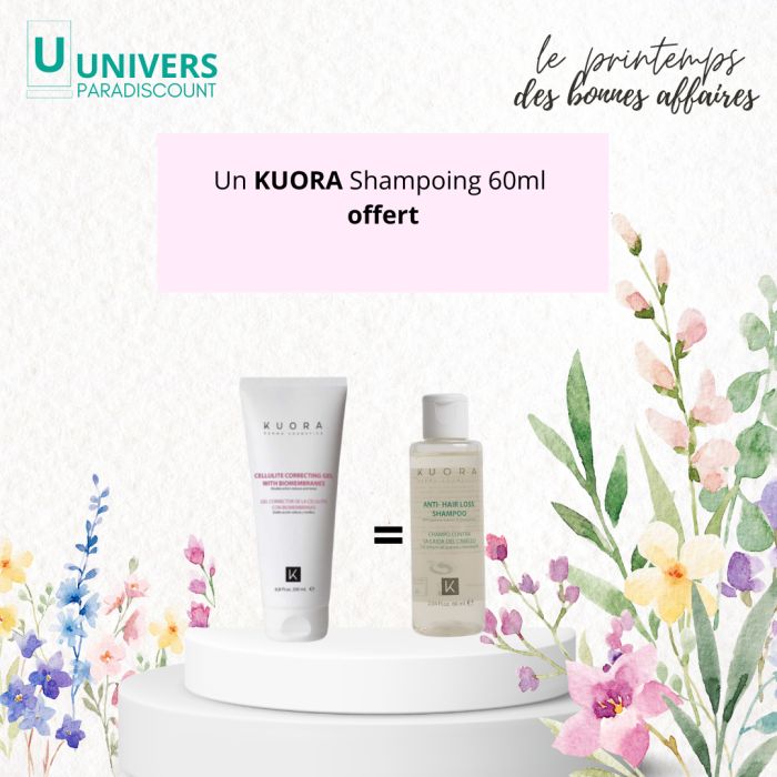 KUORA OFFRE GEL ANTI CELLULITE BIOMEMBRANES 200 ML + SHAMPOOING 60 ML OFFERT