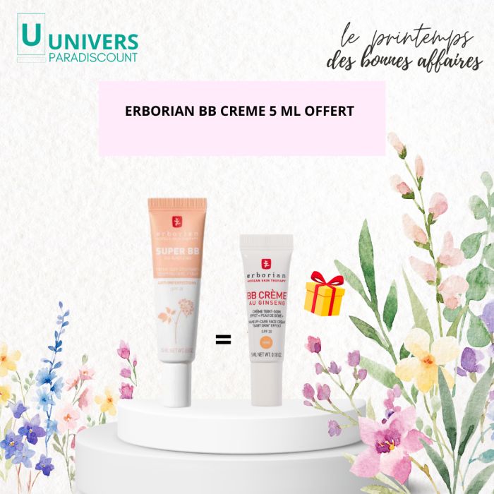 ERBORIAN SUPER BB CREME SOIN COUVRANTE SPF20 CLAIR 15ML