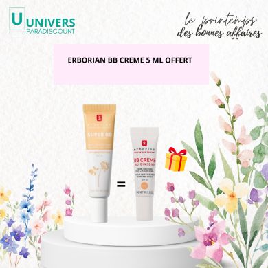 ERBORIAN SUPER BB CREME SOIN COUVRANTE SPF20 NUDE 15ML