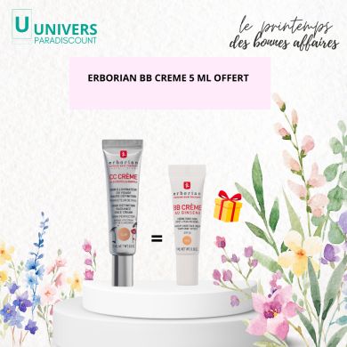 ERBORIAN CC CREAME A LA CENTELLA CLAIR SOIN ILLUMINATEUR VISAGE SPF 25 15 ML