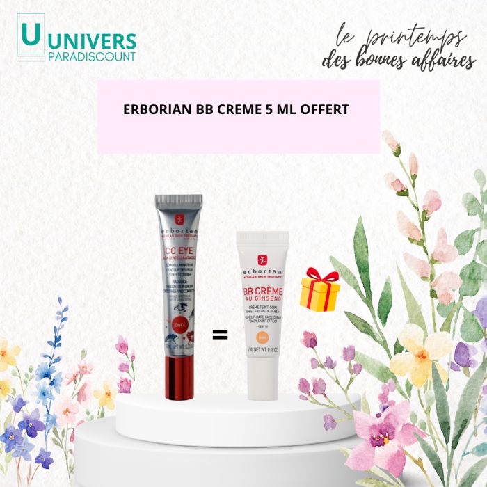 ERBORIAN CC EYE A LA CENTELLA DORE SOIN ILLUMINATEUR CONTOUR DES YEUX SPF20 10ML