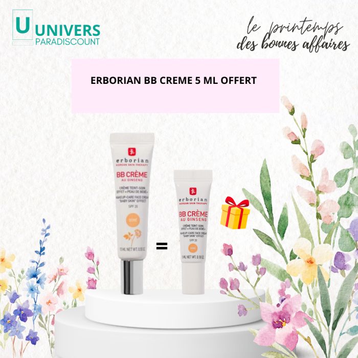 ERBORIAN BB CREME AU GINSENG CREME TEINT NUDE SPF20 15 ML