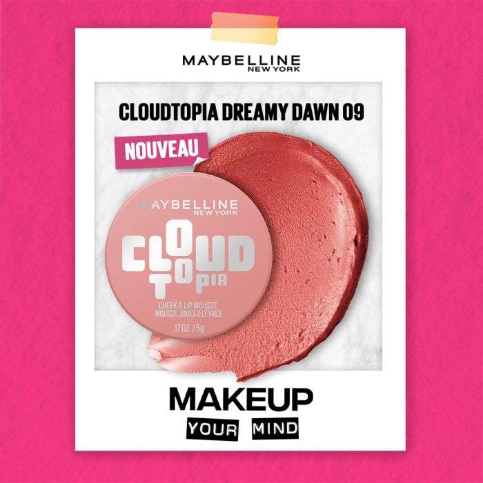 MAYBELLINE CLOUDTOPIA MOUSSE JOUES ET LEVRES