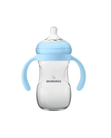 MAMMIA BIBERON NATURAL FEELING 330ML 6 MOIS+ AVEC POIGNEES