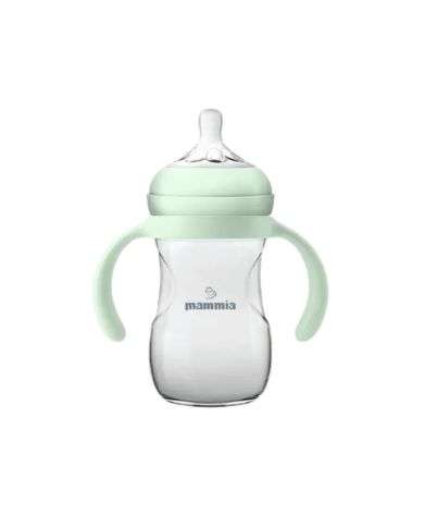 MAMMIA BIBERON NATURAL FEELING 240 ML 3 MOIS+ AVEC POIGNEES
