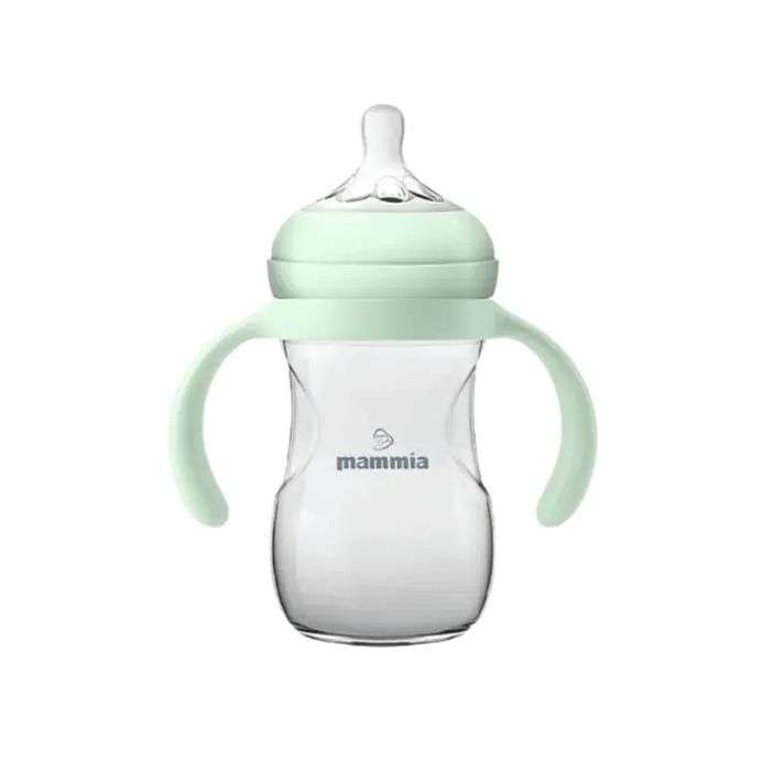 MAMMIA BIBERON NATURAL FEELING 240 ML 6 MOIS+ AVEC POIGNEES