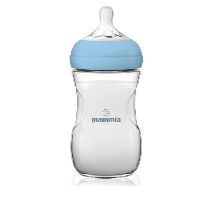 MAMMIA LE BIBERIN NATURAL FEELING 6 MOIS+ 330 ML BLEU