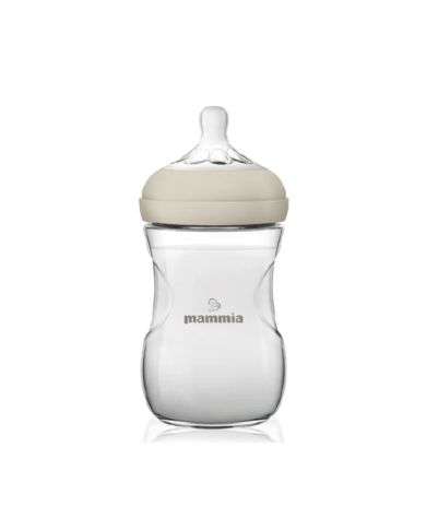MAMMIA BIBERON NATURAL FEELING 240 ML 3 MOIS+ BLANC