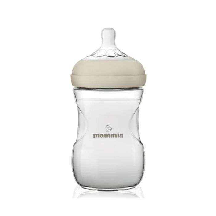 MAMMIA BIBERON NATURAL FEELING 240 ML 3 MOIS+ BLANC