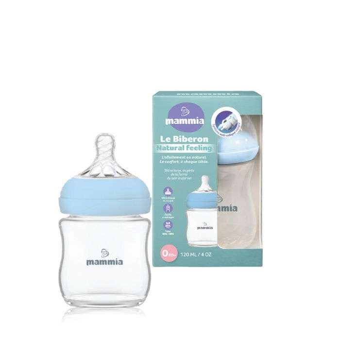copy ofMAMMIA BIBERON NATURAL FEELING 120 ML 0 MOIS+ ROSE