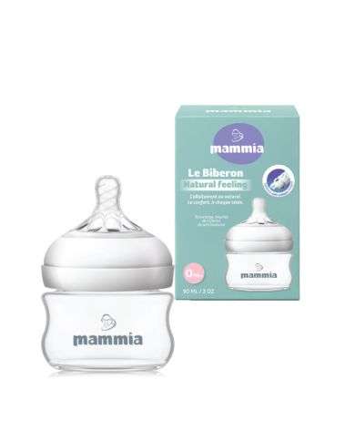 MAMMIA BIBERON NATURAL FEELING 90 ML 0 MOIS+