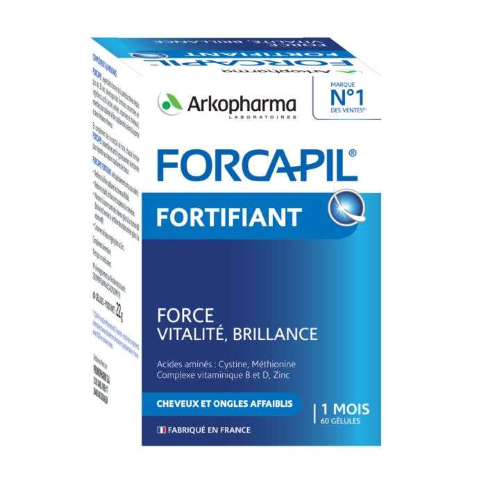 FORCAPIL OFFRE CHEVEUX ET ONGLES 180 GELULES + MASQUE SOIN DOUBLE USAGE KERATINE 200 ML OFFERT