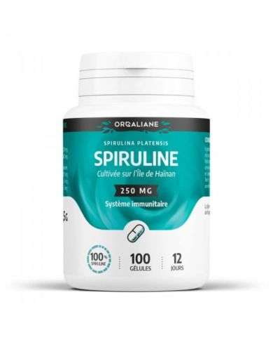 GPH SPIRULINE 250 MG 100 GELULES
