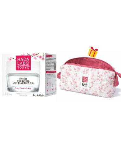 HADA LABO OFFRE INTENSE HYDRATING SKIN PLUMP GEL 50ML + TROUSSE OFFERTE
