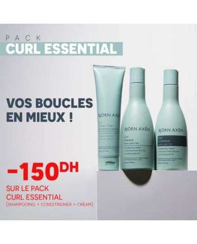 BJORN AXEN PACK CURL ESSENTIAL SHAMPOO + CONDITIONER + CREAM