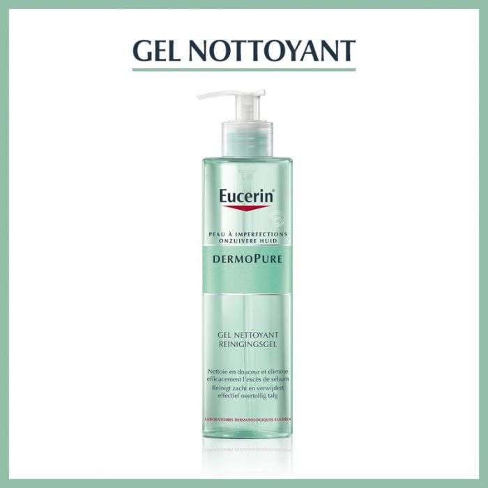 EUCERIN OFFRE DERMOPURE GEL NETTOYANT 200 ML + TROUSSE OFFERTE