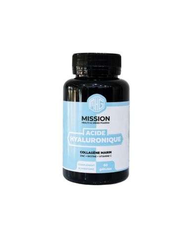 MISSION HEALTH AND GREEN PHARMA ACIDE HYALURONIQUE 60 GELULES