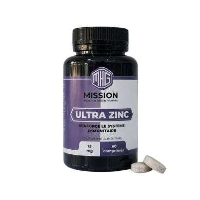 MISSION HEALTH AND GREEN PHARMA ULTRA ZINC C 60 COMPRIMES 15MG
