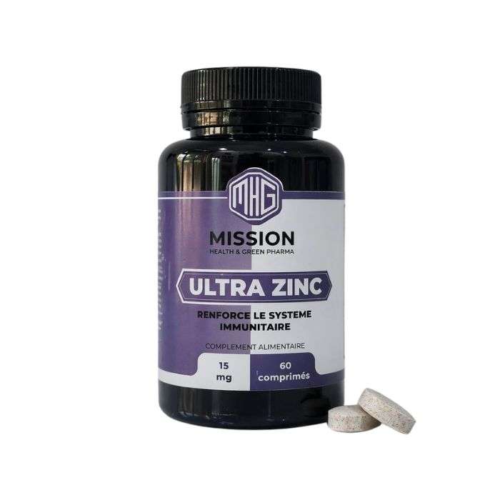 MISSION HEALTH AND GREEN PHARMA ULTRA ZINC C 60 COMPRIMES 15MG