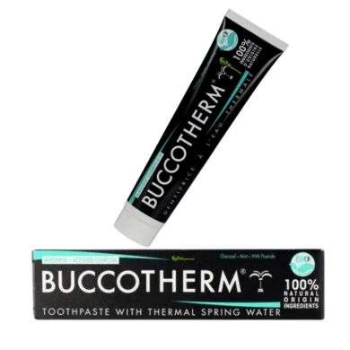 BUCCOTHERM DENTIFRICE BLANCHEUR CHARBON NOIR MINT FLUORIDE 75 ML