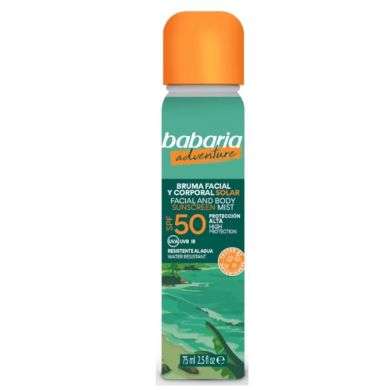 BABARIA ADVENTURE BRUME SOLAIRE SPF50 VISAGE ET CORPS 75ML