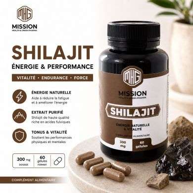 MISSION HEALTH AND GREEN PHARMASHILAJIT 300MG 60 GELULES