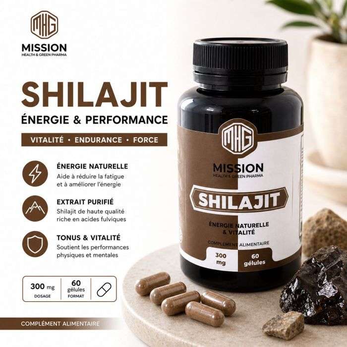 MISSION HEALTH AND GREEN PHARMASHILAJIT 300MG 60 GELULES