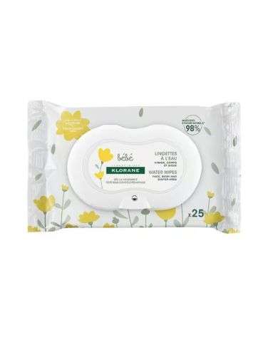 KLORANE BEBE LINGETTES NETTOYANTES DOUCES PACK DE 25