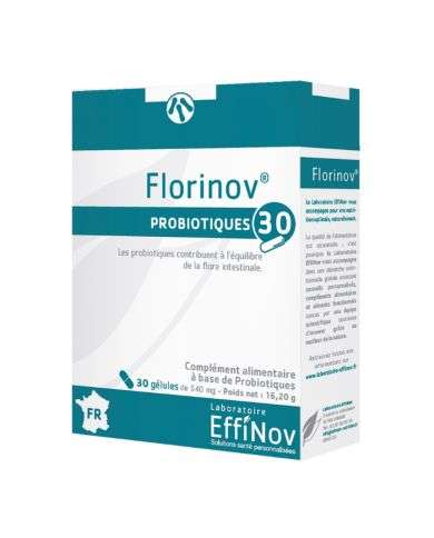 EFFINOV FLORINOV IMUNO PROBIOTIQUES ET VITAMINES 30 GELULES