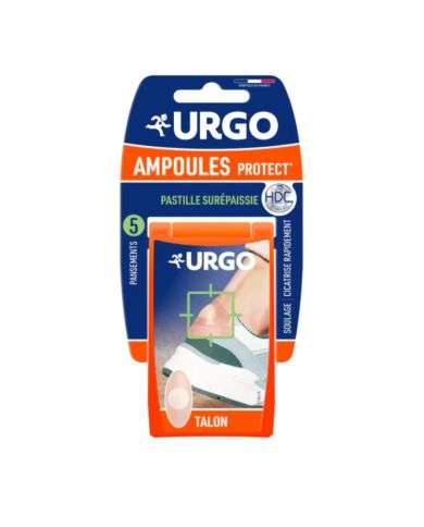 URGO AMPOULES PROTECT PASTILLE SUREPAISSIE 5 PANSEMENTS TALON