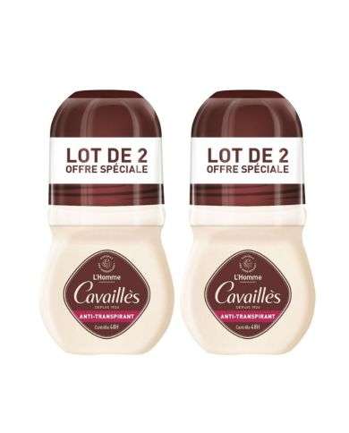 ROGE CAVAILLES LOT DE 2 ANTI TRANSPIRANT HOMME CONTROLE 48H 50ML 2EME A -25%